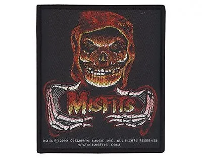 MISFITS Red Fire WOVEN SEW ON PATCH Official - No Longer Made • £6.99