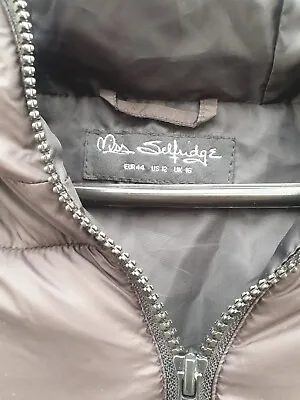 Miss Selfridge  Coat Black SIZE 16 • £18