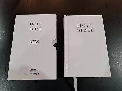 HOLY BIBLE - King James Version (KJV) White Pocket Gift Edition By Collins Kjv • $19.95