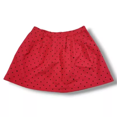 Oh My Disney Skirt Size Medium Women's Mini Skirt Pleated Polka Dots With Mickey • $29.99