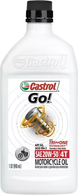 Castrol 4T Engine Oil 1 Qt 20W50 #6102 • $19.55