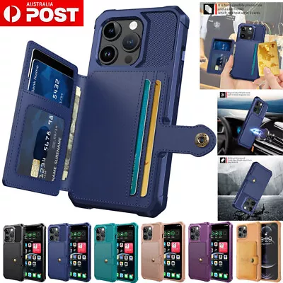 For IPhone 15 14 13 12 11 Pro Max XR XS 8 7 6 Plus Case Wallet Card Holder Cover • $15.39