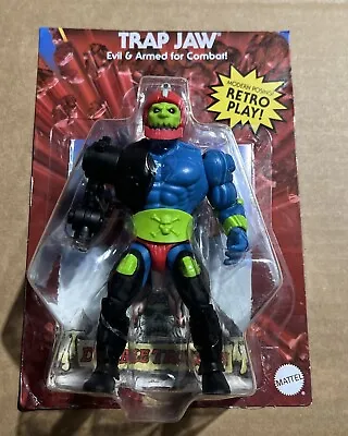 Masters Of The Universe TRAP JAW Retro Play Figure-NEW ON CUT CARD-READ! • $64