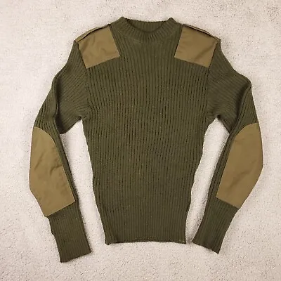 DSCP Valor Collection Mens Sweater Size 38 100% Wool Army Green US Military • $17.99