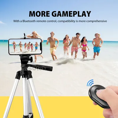 $15.85 • Buy Universal Telescopic Camera Tripod Stand Holder Mount For  IPhone 14 Samsung S22