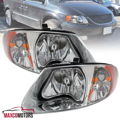 Headlights Fits 2001-2007 Dodge Caravan Chrysler Town & Country Left+Right 01-07 • $65.49