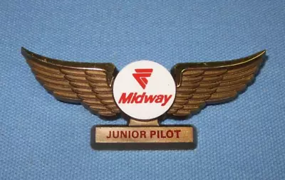 Midway Airlines Plastic Junior Pilot Wings • $8.95