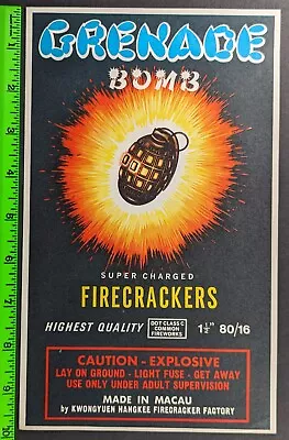 Vintage 1950s? Firecracker Paper Label • $45