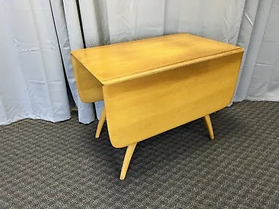 Heywood Wakefield DINING TABLE Vintage Drop Leaf Wishbone Mid Century Modern 50s • $599.99