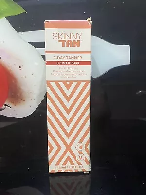 SKINNY TAN 7 DAY TANNER BOXED 125ml-ULTIMATE DARK. • £11.99