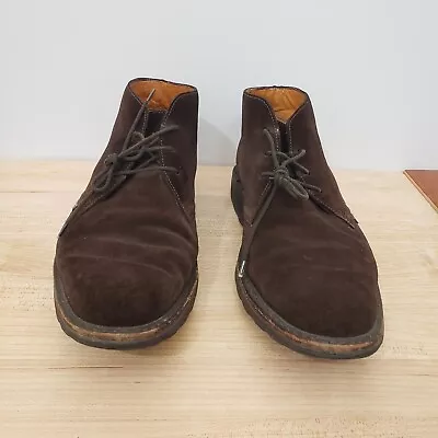 Mephisto Air Relax Goodyear Welt Men US 9.5 Brown Suede Chukka Boots Shoes • $44.99