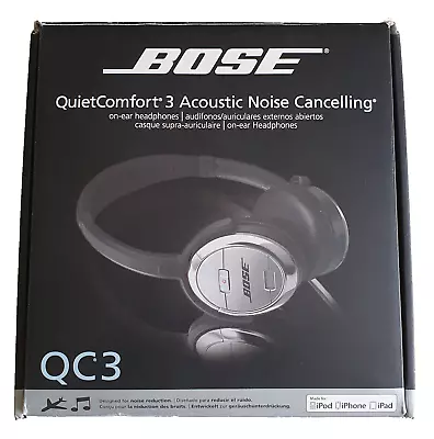 Bose QuietComfort 3 QC3 Acoustic Noise Cancelling On Ear Headphones New • $275