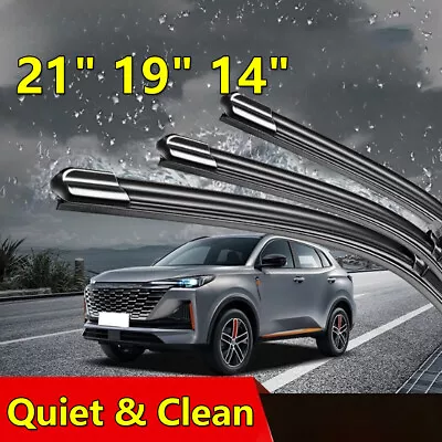 Front Rear Windshield Wiper Blades Fit For Mazda Protege5 2003-2002 21 +19 +14  • $8.98