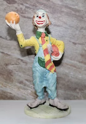 Vintage Hobo Clown Figurine 9  Price Products Resin China With A Pumpkin • $33.85
