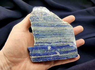 LARGE  Lapis Lazuli SLAB SLICE Natural BLUE CRYSTAL Gemstone 110mm • $13.66