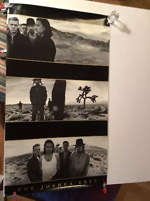 U2 “Joshua Tree”. 1987 Original Poster  Promo. 19” X 32” • $19.99