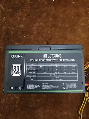 Kolink  KL-C300 80 Plus Core ATX Power Supply Series.   • £16