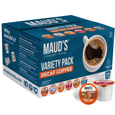 Maud's Decaf Flavored Coffee K-Cup Variety Pack - 100% Arabica Coffee (72 Ct.) • $52.77