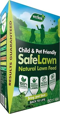 Westland Safe Lawn Friendly Weed And Moss Killer Grass Fertiliser Pet Care Feed • £11.99