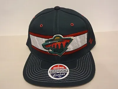 Vintage NHL Minnesota Wild LOGO Snapback Cap Hat 90s Zephyr NEW NWT • $24.99