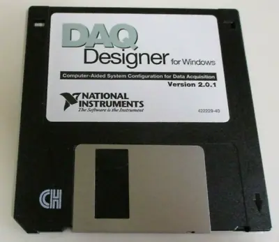 DAQ Designer Floppy Disk Version 2.0.1 - National Instruments Vintage Software  • £7.72