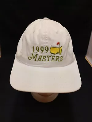 Masters Golf 1999 Vintage White Cotton Adjustable Hat Cap Augusta National • $69.95