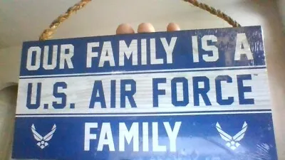 $10 • Buy OUR FAMILY IS A U.S. AIR FORCE Family 10 X5  Wooden Sign  