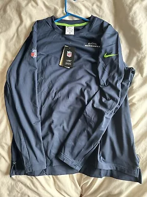£32 • Buy Seattle Seahawks Nike Dri-Fit Player Long Sleeve Top - Mens XL