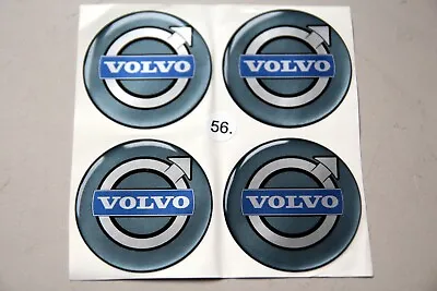 Rare VOLVO D= 50mm Alloy Wheel Center Cap Cover Logo Sticker Set • $27.90