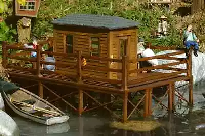 PIKO G-Scale ~ Brads Fishing Cabin Building Kit ~ 62262 • $145.59