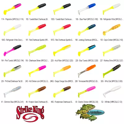 Strike King Panfish Mr. Crappie Slabalicious Choose 25 Colors MRCSLC Lures • $6.99