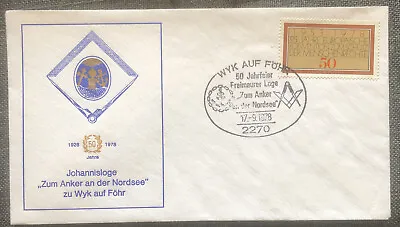 £4.99 • Buy FDC Special Stamp Cover Masons Masonic Germany 1978 Johannisloge
