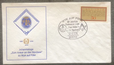 £4.99 • Buy FDC Special Stamp Cover Masons Masonic Germany 1978 Johannisloge
