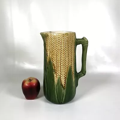 Large Antique Corn Motif Water Pitcher • $175