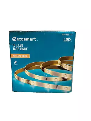 EcoSmart 16 Ft. Indoor Neutral White LED Strip Light • $7.49