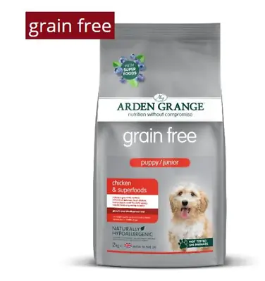 £17.99 • Buy Arden Grange Grain Free Puppy/junior Chicken & Superfoods 2KG