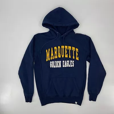 Marquette Golden Eagles Sweater Men Small Blue Yellow Basketball Pullover Hoodie • $2.49