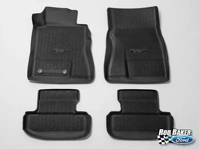 15 Thru 21 Mustang OEM Ford Tray Liner Style Molded Black 4pc Floor Mat Set • $191.99