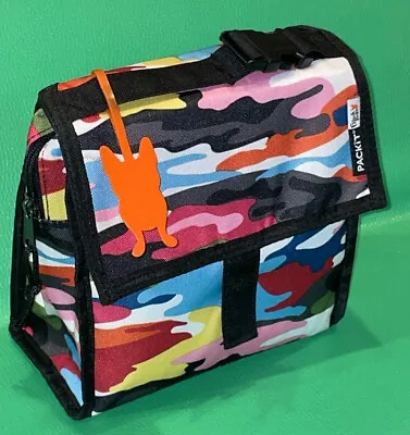 $16.99 • Buy PACKiT Insulated Freezable Lunch Snack Bag French Bull Multicolor Camo
