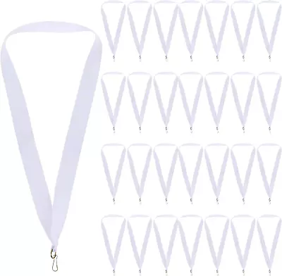 DIVINA VITAE 30 Pcs Award Ribbons With Snap Clips Ribbons For Medals Medal For • £10.57