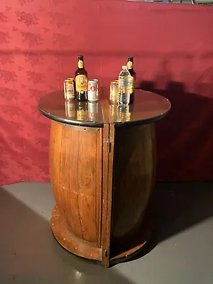£380 • Buy Man Cave Bar Vintage 1950/60's Half Barrel Oak Home Bar/drinks Cabinet.