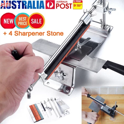 $32.99 • Buy Professional Kitchen Sharpening System Fix-angle Knife Sharpener With 4 Stones