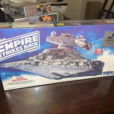 Star Wars Empire Strikes Back STAR DESTROYER Model 1989 MPC/ERTL 8915 New Sealed • $70