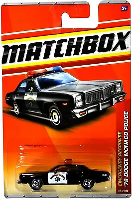 Mbx Police '78 Dodge Monaco Police Car (highway Patrol) 53/100 Matchbox 2010 • $10