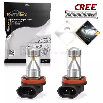 White 80W Cree H8 H11 High Power 1200 Lumen LED Bulb Projector Fog Driving Light • $12.51