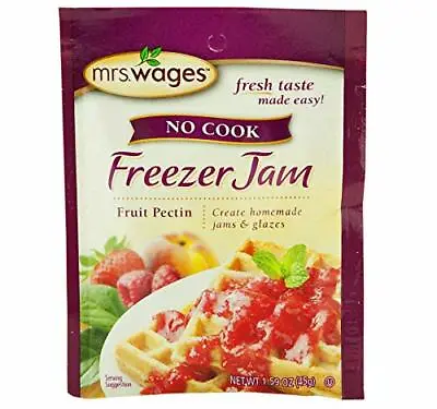 Mrs. Wages No Cook Freezer Jam Fruit Pectin- Four 1.59 Oz. Packets • £18.43