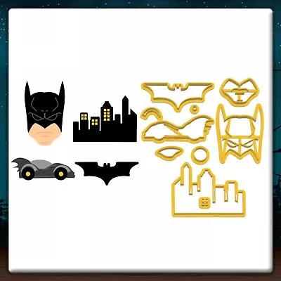 £14 • Buy Kit Batman-inspired Kit Cookie Cutter 3DPrinted High Quality Cake Cupcake 