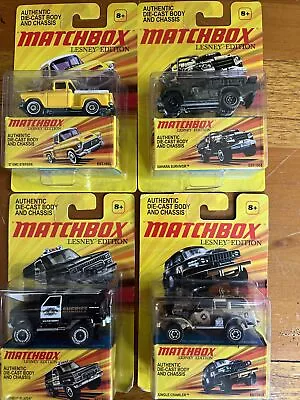 MATCHBOX LESNEY EDITION LOT OF 4 Chevy Blazer GMC Stepside Survivor Crawler 2 • $35