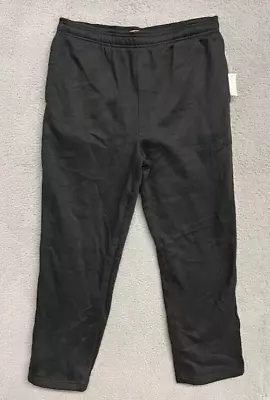 Amazon Essentials Men's Sweat Jogger Pants Size Large Black Fleece New • $12