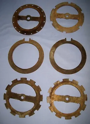 VTG Lot 6 Industrial Farm Machine Gears/Cog/ Seed Plate/Steampunk Art Cast Iron! • $19.99